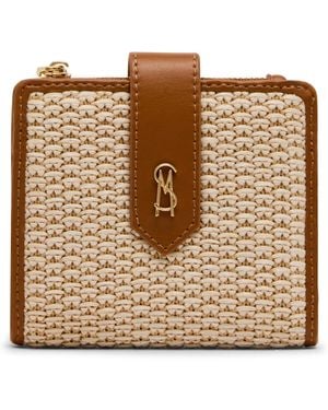 Steve Madden Bjem-s Raffia Bifold Mini Cardcase - Brown