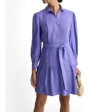 UNTUCKit Seersucker Rita Shirt Dress - Blue