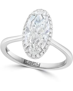 Effy Certified Lab Grown Diamond Oval Ring (2-1/10 Ct.t.w. - White