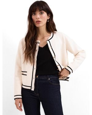 Phase Eight Lola Button-front Knit Cardigan - White