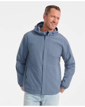 Lands' End Squall Waterproof Packable Rain Jacket - Blue