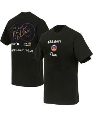 round21 And Kelsey Plum Los Angeles Sparks Boxy Signature Name Number T-shirt - Black