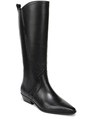 27 EDIT Naturalizer Brooke Extra Wide Calf Western Zipper Tall Boots - Black