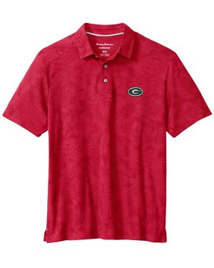 Tommy Bahama Oklahoma Sooners Palm Fresco Hibiscus Islandzone Polo Shirt - Red