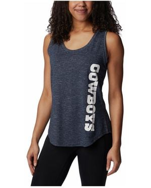 Columbia Dallas Cowboys Cades Cape Omni-wick Tri-blend Tank Top - Blue