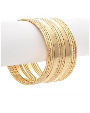 Rivka Friedman Polished Bangle Set - White