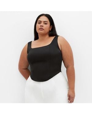 City Chic Plus Size Star Gaze Corset - Black
