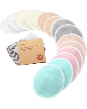 KeaBabies 14pk Organic Nursing Pads - White