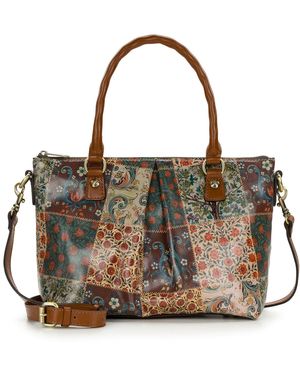 Patricia Nash Zora Top Handle Medium Crossbody Bag - Black
