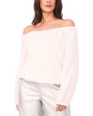 Vince Camuto Off-the-shoulder Bubble Top - Natural