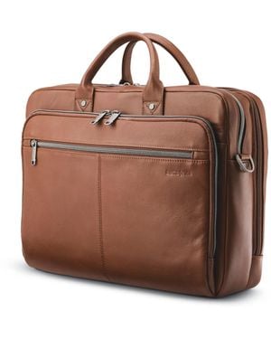 Samsonite Classic Leather Toploader - Brown