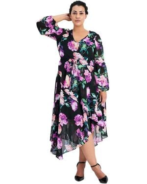 Avenue Chiffon Dress - Blue