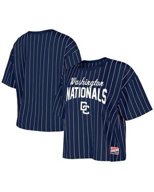 KTZ Washington Nationals 2025 City Connect Pinstripe T-shirt - Blue