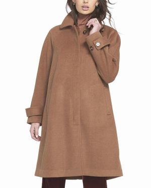 Elle Collection Melton Coat Teddy - Brown