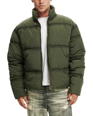 Cotton On Regular-fit Puffer Jacket - Green