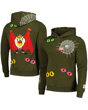 FREEZE MAX And Looney Tunes Taz Dracula Horror Pullover Hoodie - Green