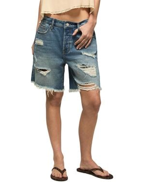 Lucky Brand Cotton baggy Classic High-rise Shorts - Blue