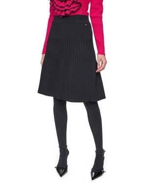 Sonia Rykiel Pull-on Pleated Skirt - Black