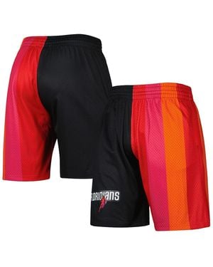 Mitchell & Ness Miami Heat Hardwood Classics 2005 Split Swingman Shorts - Red
