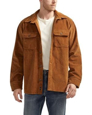 Silver Jeans Co. Corduroy Shirt Jacket - Brown