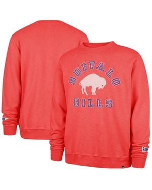'47 Buffalo Bills Calderwood Well Worn French Terry Sweatshirt - Red