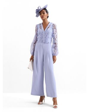 Phase Eight Winona Lace Jumpsuit - Blue