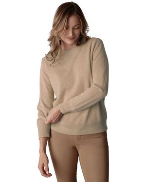 Luxlined Itch-free Cashmere Crewneck Sweater - Brown