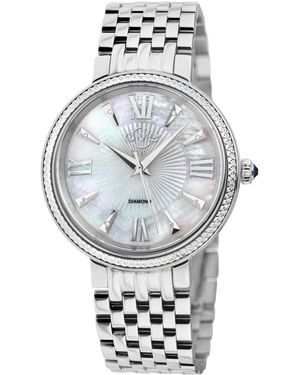 Gevril Gv2 Genoa Swiss Quartz 316l Stainless Steel Bracelet Watch - Gray