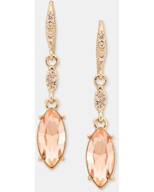 Givenchy Crystal Double Drop Earrings - Natural
