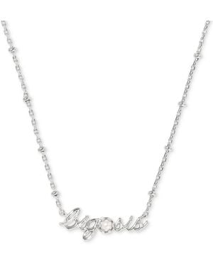 Kendra Scott Big Sis Short Pendant Necklace - White