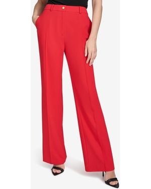 Halston Straight-leg Pants - Red