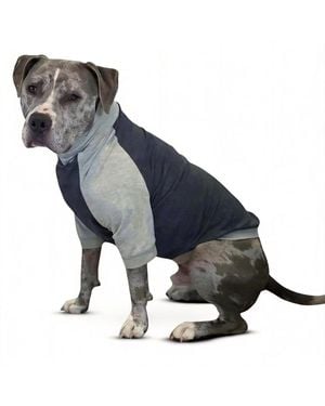Aronkl Comfortable Breathable Cotton Spandex Dog Shirt For Large Dogs - Blue