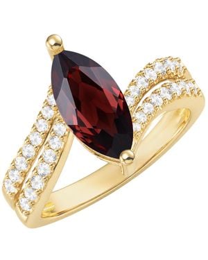 Macy's Amethyst & White Topaz Ring (1-5/8 Ct. T.w. Amethyst - Metallic