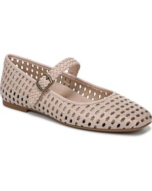 Vionic Alameda Woven Mary Jane Flats - Pink