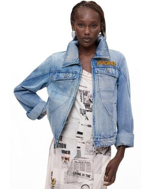 Desigual Disney Printed Jacket - Blue