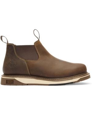 Georgia Boot Amp Lt Wedge Work Romeo - Brown