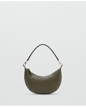 Mango Oval Shoulder Bag - Metallic