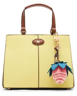 Anne Klein Small Tote Handbag - Yellow