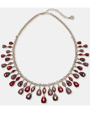 Anne Klein Crystal Stationed Collar Necklace - Multicolor