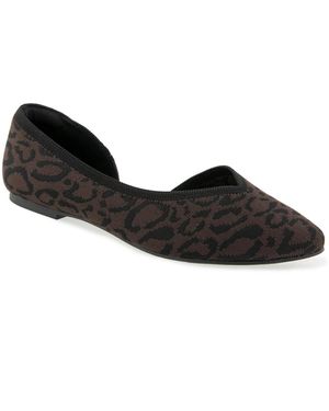 Kensie Gavah Knit D'orsay Ballet Flat - Black