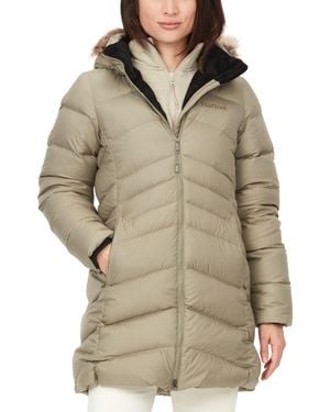 Marmot Montreal Hooded Faux-fur-trim Coat - Natural