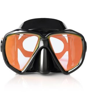 Gnuadz Snorkel Mask Panoramic Hd Anti-fog Tempered Glass - Black