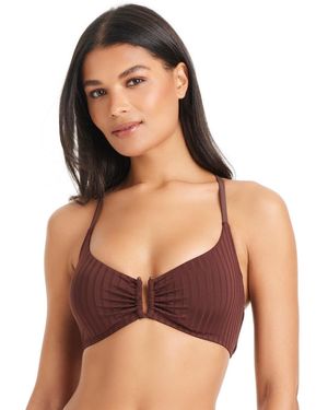 Sanctuary Refresh Ribbed Tie-back Underwire Bra - Black