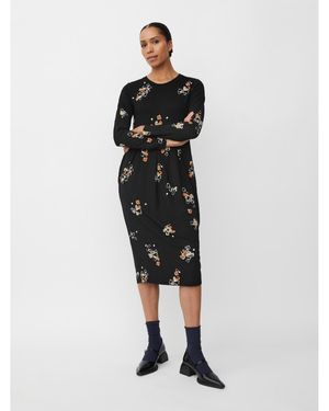 Masai Manamo Long Sleeve Midi Dress - White