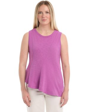 Wilt Asymmetric Seam Shell Tee - Purple