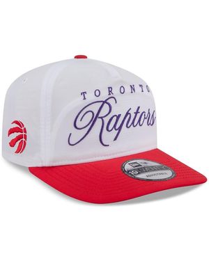 KTZ White/red Toronto Raptors 2025 Nba Draft On-stage Nylon 19twenty Adjustable Hat