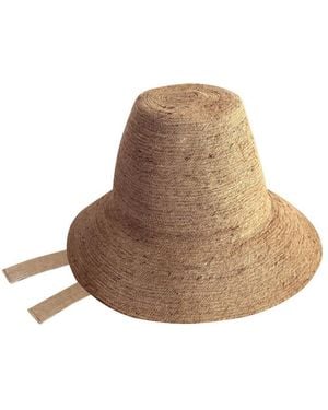 BrunnaCo Meg Jute Straw Hat - Brown