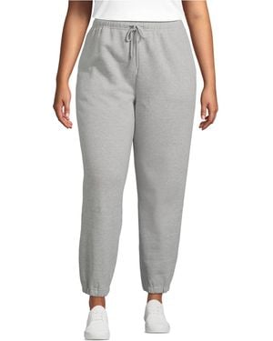 Lands' End Serious Sweats High Rise jogger Pants - Gray