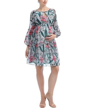 Kimi + Kai Kimi + Kai Maternity Kimi + Kai Nia Babydoll Dress - Blue