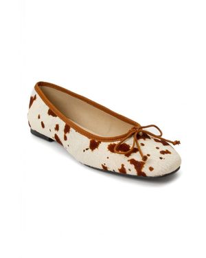 Menina Step Sandrine Ballet Flat - White
